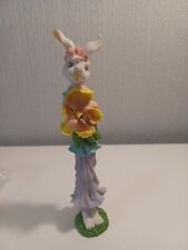Tall Easter Bunny Figurine 8 Inches Tall  picture