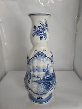 Delft of Holland Blue and White Windmill Vase. Handwerk Signed & Numbered picture