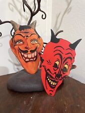 U Pick Vintage Inspired Devil with Smiling Teeth Halloween Cardstock Decoration picture