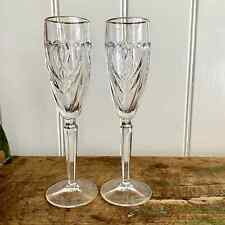 Waterford Crystal Marquis Set of 2 Champagne Flutes  Wedding picture