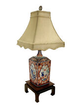 Lamp Asian Imari Style Porcelain jar Hand Painted Old Vintage Oriental Decor picture