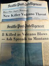 Seattle Post Intelligencer - Mt St Helens Volcano Erupts - May 19 & 20, 1980 picture