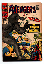 Avengers #37 - Captain America - Hawkeye - Black Widow - 1967 - (-VG) picture