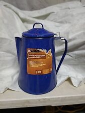 Vintage Ozark Trail Speckled Enamelware 8 Cup Camping Percolator Coffee Pot  picture