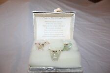 White Decorative Music Box With Angels Blessings Fleur DeLis Song picture