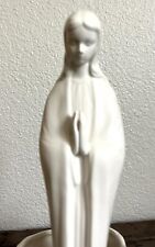 Vintage Inarco Virgin Mary Madonna E - 1448 White Porcelain Planter 12