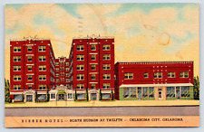 Postcard Oklahoma City Oklahoma Sieber Hotel & Apartments Advertising A16 picture