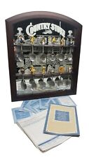 The Franklin Mint Country Store Pewter Spoons/Mirrored Rack Display- 12 Spoons picture