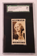 1937 Lloyd & Sons Cinema Stars #12 Joan Bennett SGC 9 MINT picture
