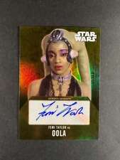 2016 Topps Star Wars Evolution Femi Taylor as Oola Gold Auto /10 picture