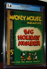 BIG HOLIDAY NUMBER MICKEY MOUSE MAGAZINE #v2 #3 1936 Disney Comics CGC 1.8 G-  picture