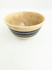 Vintage Yellow Ware Brown Band Mini Small Bowl picture