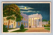 Washington DC-The White House, Antique c1937 Vintage Souvenir Postcard picture