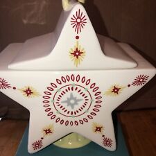 Rare Magenta Home Ceramic Star Cookie Jar picture