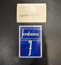 New Sealed Blue Fontaine Playing Cards Supreme Back First Edition Cardistry Deck picture
