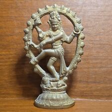 Vintage Dancing Shiva Figure Statue Nataraja HINDUISM HINDU GOD 7” Tall picture