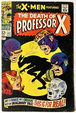 Uncanny X-Men #42 - Death of Prof X - Origin of Cyclops - 1968 *FN* picture