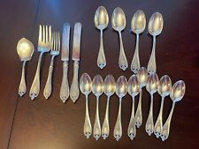 1847 Rogers Old Colony Flatware Mixed Lot Serving Pcs Forks Spoons Monogrammed picture