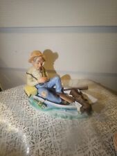 Price Imports  Sleeping Man In Boat  Figurine picture