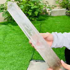 3.9lb Large Natural Clear Obelisk Quartz Crystal Wand Point Specimen Healing picture