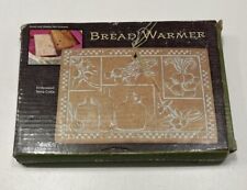 VINTAGE Embossed Terra-Cotta Bread Warmer Tile- Special Italian Herb Theme picture