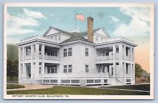 Postcard Bellefonte PA Pennsylvania Nittany Country Club Flag Centre County picture