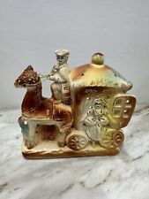 Vintage Tilso Horse Drawn Carriage TV Lamp Victorian Lady & Coachman 7065 WORKS picture