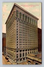 Chicago Il-Illinois, Commercial National Bank Building, Vintage c1910 Postcard picture