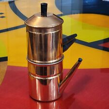 Vintage B&M Copper Coffee Pot, Complete Parts, Rare Stopper with Lid Side Handle picture