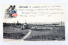 Ocean Park Cottage City Mass Martha's Vineyard 1904 Antique Patriotic Postcard picture