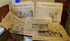 Apollo Moon Space Program - 5 New York Times 1968-1969 (partial newspapers) picture