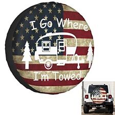 Spare Tire Cover Wheel Covers for RV Tires Camper Tire Cover Protectors Trailer picture