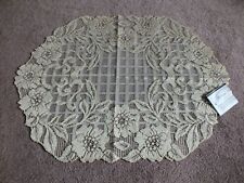 Beautiful Heritage Lace Doily Table Linen Org Tag Linen 14x20 Floral Trellis picture