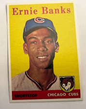 1958 Topps #310 Ernie Banks            NOVELTY CARD   Read description picture