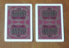 VINTAGE 1970'S GOLDEN NUGGET MAROON JOKERS (2) ONLY picture