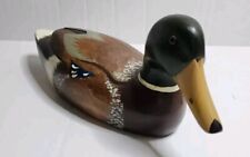 Vintage Hand Carved Wooden Mallard Duck picture