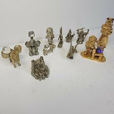 Spoontiques Exqusite Fine Pewter Figurines 1980's Mixed Lot of 11 Pieces picture