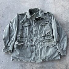 Vtg 40s Military US Army M-43 M-1943 Field Jacket Coat Army Sz Small W/hood USA picture