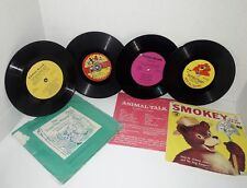 Lot of 4 Vintage Children's Records 1953 - 1972 picture
