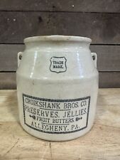 Antique Trade Mark Cruikshank Bros Preserves Stoneware Jug picture