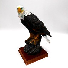 Bald Eagle branch Composite Resin Statue Animal Freedom America Sculpture 8.5