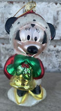 Vintage Handblown Glass Christmas Ornament Disney Minnie Mouse 5” picture