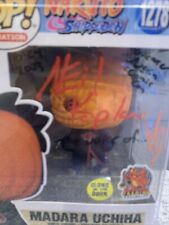 Naruto Funko Pop Madara Uchiha signed by two voice actors picture