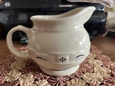 Longaberger Pottery Woven Traditions Classic Blue Creamer/Sauce Boat~EUC picture