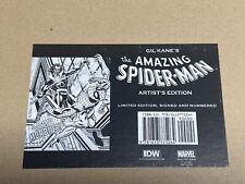 GIL KANE’S AMAZING SPIDER-MAN ARTIST EDITION HARDCOVER LIMITED EDITION VARIANT picture