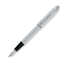 Cross Townsend Platinum Plated Fine Nib Fountain Pen #AT0046-1FD~ New in Box picture