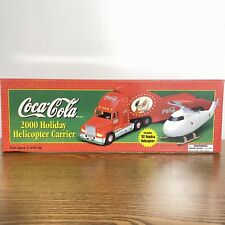 2000 COCA COLA  HOLIDAY HELICOPTER CARRIER TOY TRUCK (NIB) picture