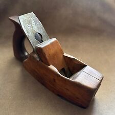 RARE VINTAGE ANTIQUE WOODEN HAND PLANE TOOL SORBY CUTTING IRON CUTTER picture