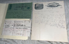 Antique 1893 Correspondence - Robinson & Gamman Dry Goods Corning NY + Invoices picture