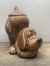 Vintage McCoy Model 0272 Thinking Hound Dog Ceramic Cookie Jar USA picture